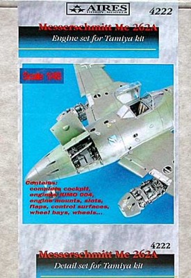 Aires 4222 Me-262A Schwalbe detail set 1/48