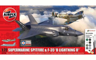 Airfix 50190 Then &amp; Now Supermarine Spitfire Mk.Vc &amp; Lockheed F-35B Lightning II 1/72