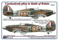 AML AMLC48042 Decals Czechoslovak pilots in Battle of Brit. 1/48