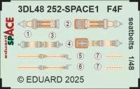 Eduard 3DL48252 F4F seatbelts SPACE (EDU) 1/48