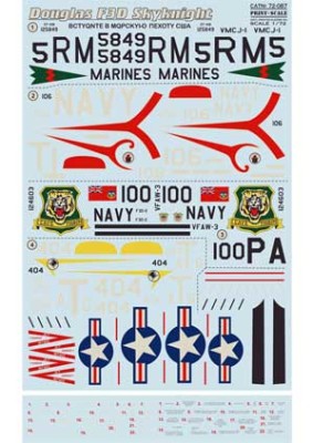 Print Scale 72-087 Douglas F3D Skyknight 1/72