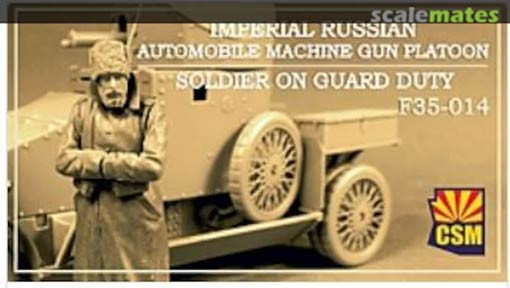 Copper State Models F35-014 Imperial Russian Automobile Machine Gun Platoon Soldier on guard duty 1/35