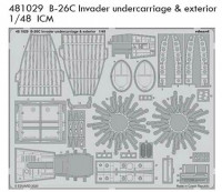 Eduard 481029 SET B-26C Invader undercarriage & exterior (ICM)