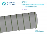 Quinta studio QP24001 Зеленые киперные ленты для Fokker Dr.I (для любых моделей) 1/24