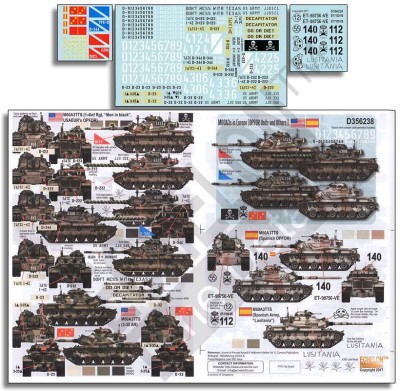 Echelon FD D356238 M60A3s in Europe (OPFOR Units and Others) 1/35