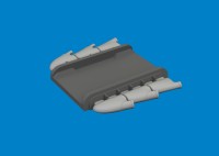 Eduard 672423 BRASSIN Spitfire Mk.I/II/V 3-st. exh.rounded 1/72