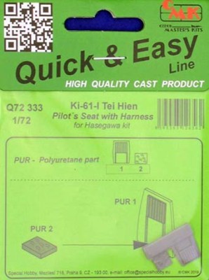 CMK Q72333 Ki-43-I Tei Hien Pilot's Seat with harness 1/72