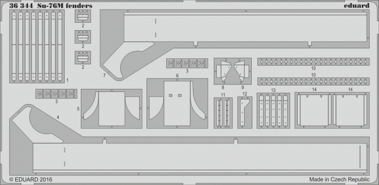 Eduard 36344 Su-76M fenders 1/35