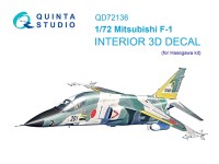 Quinta studio QD72136 Mitsubishi F-1 (Hasegawa) 1/72