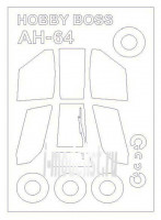 KV Models 72721 AH-64A/D Apache (HOBBYBOSS #87218,#87219) + маски на диски и колеса HOBBY BOSS 1/72
