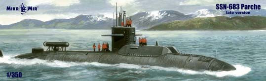 MikroMir 350-039 Атомная подводная лодка USS Parche (SSN-683) поздней версии 1/350