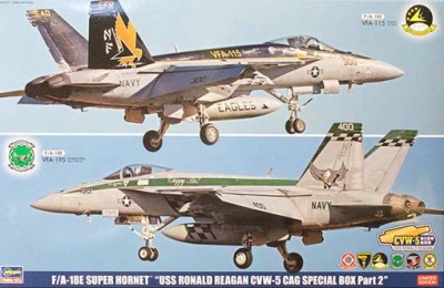 Hasegawa 52143 Cамолеты F/A-18E SUPER HORNET &quot;USS RONALD REAGAN CVW-5 CAG SPECIAL (HASEGAWA) 1/72