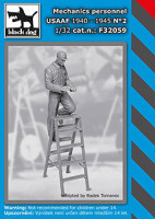 Black Dog F32059 Mechanics personnel USAAF 1940-45 No.2 1/32