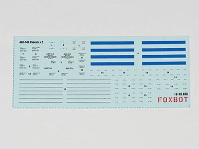 Foxbot Decals FBOT48080 Missile AIM-54A Phoenix Stencils 1/48