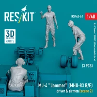 Reskit F48061 MJ-4 'Jammer' (MHU-83 B/E) driver&airmen sc.2 1/48