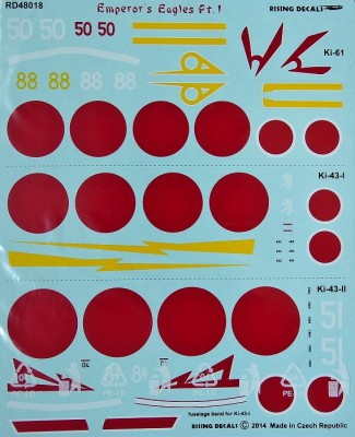 Rising Decals 48018 Emperor's Eagles Part I. (3x camo) 1/48