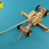 Aber 35 L-265 muzzzle brake fit to barrel for Krupp 12,8cm PAK 44 Anti-Tank Gun (designed to be used with Trumpeter kits) 1/35