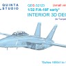 Quinta Studio QDS-32123 F/A-18F early (Trumpeter) (малая версия) 3D Декаль интерьера кабины 1/32