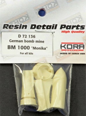 Kora Model D72136 German bomb mine BM 1000 'Monika' 1/72