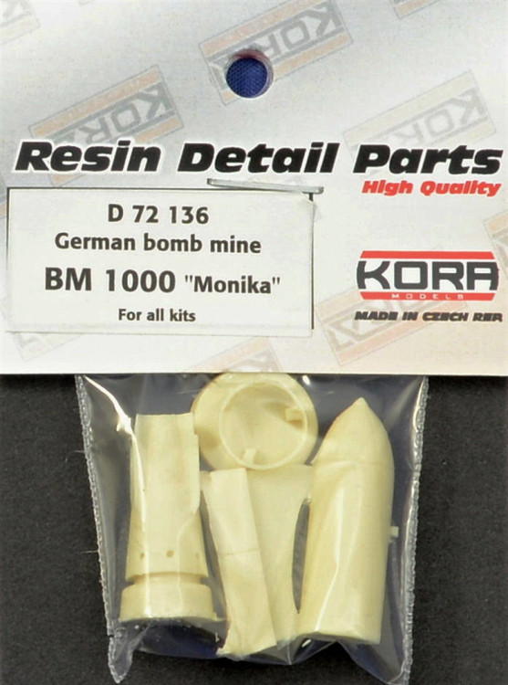 Kora Model D72136 German bomb mine BM 1000 'Monika' 1/72