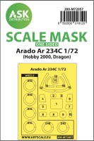 Art Scale 200-M72057 Arado Ar-234C one-sided painting (outside only) express mask 1/72