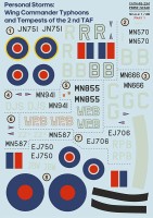 Print Scale 48294 Personal Storm Wings Commander Typhoon and Tempests of the 2nd TAF. Part 1 1/48