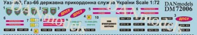 Dan Models 72006 Уаз-469, Газ-66 державна прикордонна служба Украини