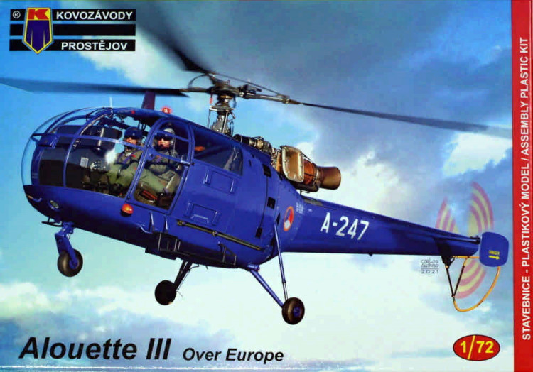 Kovozavody Prostejov 72278 Alouette III 'Over Europe' (4x camo) 1/72