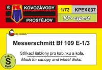 Kovozavody Prostejov EX037 Canopy&wheel mask Bf 109 E-1/3 1/72