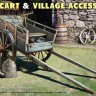 Miniart 35657 Farm Cart with Village Accessories 1/35