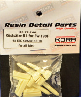 Kora Model DS72240 Rustsatze R1 for Fw-190F & 4x SC50/ETC50 1/72