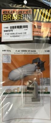Eduard 6481076 BRASSIN P-40 1000lb US bomb (EDU) 1/48