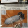 Eduard 6481076 BRASSIN P-40 1000lb US bomb (EDU) 1/48