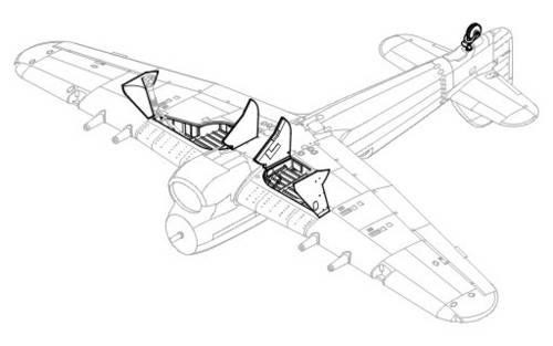 CMK 4164 Hawker Typhoon Mk.I -undercarriage set for HAS 1/48