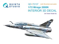 Quinta studio QD+72137 Mirage 2000N (Dream Model) (с 3D-печатными деталями) 1/72