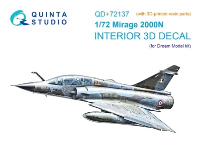 Quinta studio QD+72137 Mirage 2000N (Dream Model) (с 3D-печатными деталями) 1/72