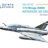 Quinta studio QD+72137 Mirage 2000N (Dream Model) (с 3D-печатными деталями) 1/72