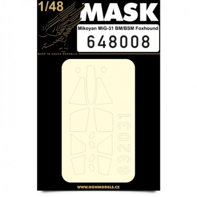 HGW 648008 Mask Mikoyan MiG-31 BM/MSM Foxhound 1/48