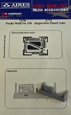 Aires 7378 Fw 190 inspection panel - late (EDU) 1/72