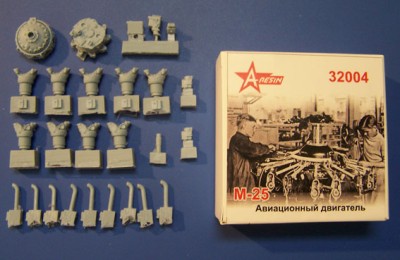 A-resin 32004 Авиадвигатель М-25 (И-15, И-15бис, И-16) 1/32