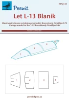 Peewit M72335 Canopy mask Let L-13 Blan?k (KP) 1/72