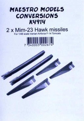 Maestro Models MMCK-4914 1/48 MiM-23 Hawk missiles for Iranian F-14 Tomcats