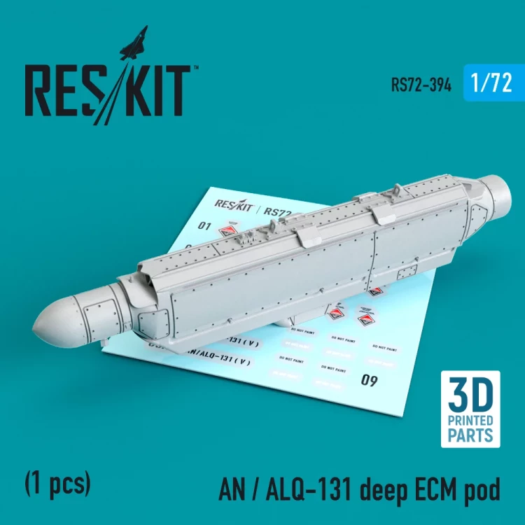 Reskit RS72-394 AN / ALQ-131 deep ECM pod 3D-Print 1/72