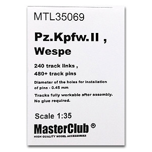 Master Club MTL-35069 Траки металл PzKpfw II/Wespe 1/35
