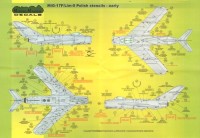 Model Maker Decals D72026 Mikoyan MiG-15/Lim-1/2 early version stencils 1/72