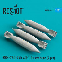 Reskit RS72-0142 RBK-250-275 AO-1 Cluster bomb (4 pcs.) 1/72