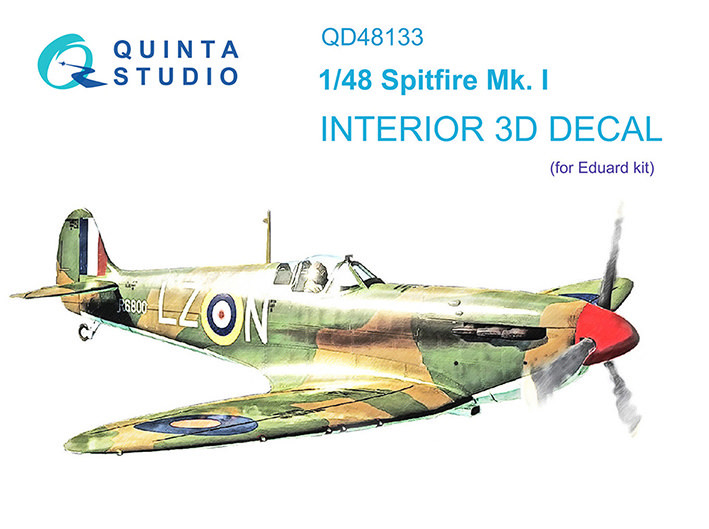 Quinta studio QD48133 Spitfire Mk.I (Eduard) 1/48