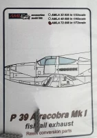 AML AMLA72098 P-39 Airacobra Mk.I fishtail exhaust 1/72
