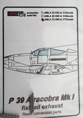 AML AMLA72098 P-39 Airacobra Mk.I fishtail exhaust 1/72