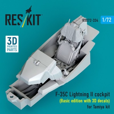 Reskit U72334 F-35C Lightning II cockpit - Basic (TAM) 1/72